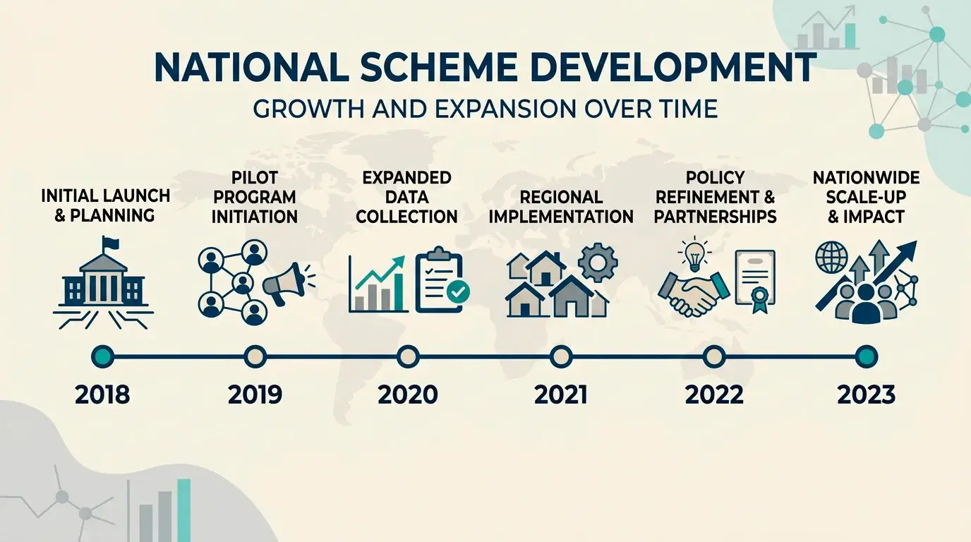 Timeline showing GamStop milestones from its 2018 launch to its 2026 position